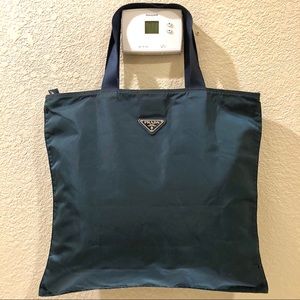 Prada nylon flat vela convertible tote bag